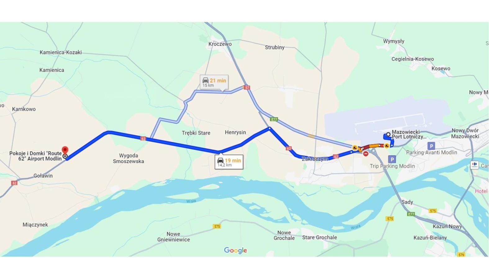 Вилла "Route 62" Airport Modlin Golawin Экстерьер фото
